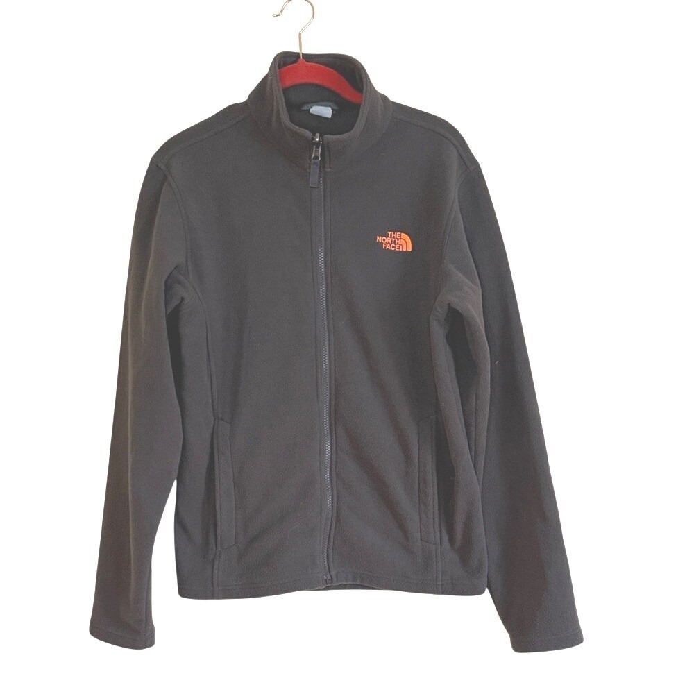 The North Face Black Fleece with Orange Accent Boys XL
